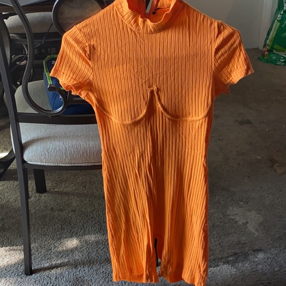 SHEIN mock neck rib nit bustier romper (M) - Picture 2 of 2